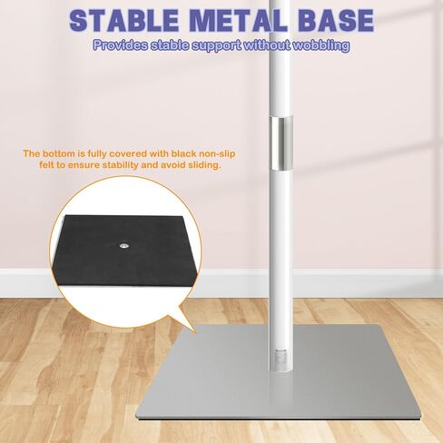 Acrylic Podium Stand, Portable Lecterns & Podiums Music Stand 180° Adjustable Angles with Metal Base for Church Classroom Wedding Concert Speech pulpitos para Iglesias 16" L x 12" W x 43" H (Clear) in Kuwait