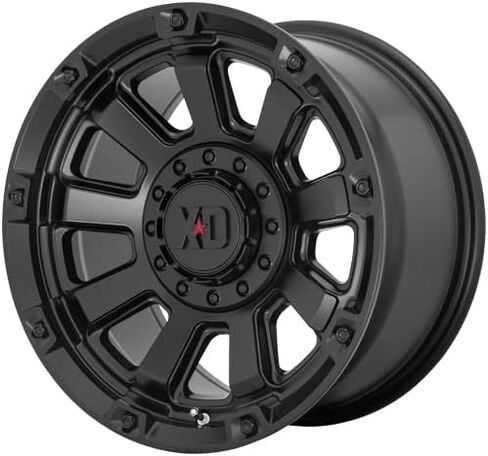 XD Wheels Xd852 Gauntlet Satin Black Wheel with Alloy Steel (20 x 10. inches /5 x 78 mm, -18 mm Offset) in Saudi Arabia