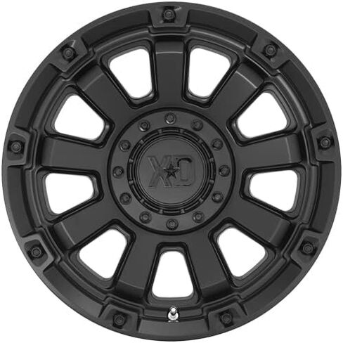 XD Wheels Xd852 Gauntlet Satin Black Wheel with Alloy Steel (20 x 10. inches /5 x 78 mm, -18 mm Offset) in Saudi Arabia