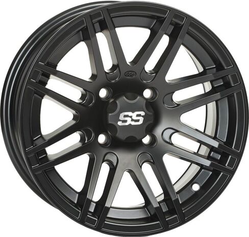 عجلة ITP SS ALLOY SS316 باللون الأسود غير اللامع مع تشطيب آلي (12x7 بوصة/4x110 ملم) in Saudi Arabia