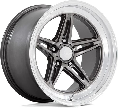 American Racing Vintage VN514 GROOVE 18X10 5X4.5 5.97 12mm ANTHRACITE WITH DIAMOND CUT LIP - VN514AD18101212 in Saudi Arabia