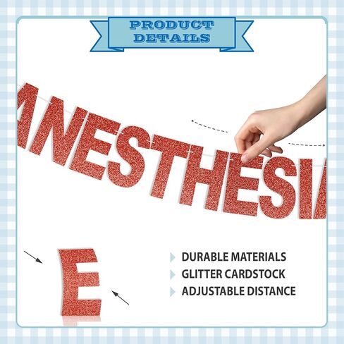 لافتة أسبوع تكنولوجيا التخدير السعيد - لا توجد زينة لأسبوع تكنولوجيا التخدير DIY لوازم الحفلات للحصول على هدايا تقدير فني التخدير in Kuwait