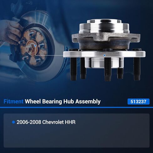 مجموعة محور تحمل العجلات الأمامية Autoround 513237 مناسبة لسيارة Chevy HHR 2006 2007 2008 5 Lug Non-ABS [عبوة من 2] in Saudi Arabia
