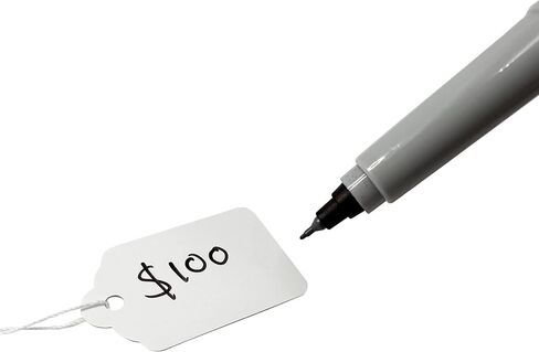 علامات سلسلة بيضاء مقاس 15/16 بوصة × 1 1/2 بوصة لوضع العلامات، الأسعار 100 قطعة in Kuwait