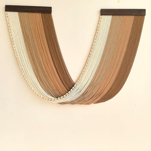 Guzhiou كبير مكرميه الجدار شنقا، بوهو ديكور نسيج الجدار، الألياف جدار الفن ديكور خلفية لغرفة المعيشة غرفة نوم - الحرف اليدوية الحديثة اللوح الأمامي (الأخضر) in Kuwait