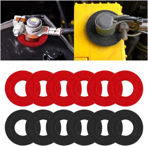 AUCELI Car Thread Male Battery Post, 2PCS 3/8"-16 Lead Made Vehicle Side Terminal Charging Extender, Automotive Batteryterminal Stud Adapter Accessories, Universal for SUV, Sedan, Truck in Saudi Arabia