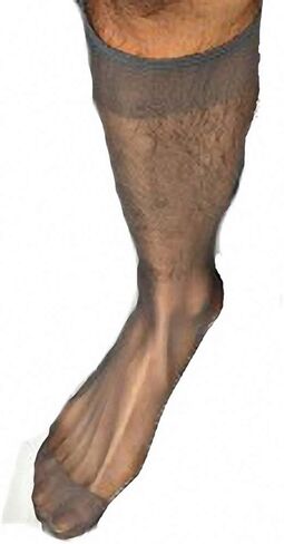 Goobester Men Formal Wear Sheer Suit Men Transparent Thin Business Tube Dress Socks in Saudi Arabia