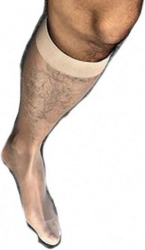 Goobester Men Formal Wear Sheer Suit Men Transparent Thin Business Tube Dress Socks in Saudi Arabia
