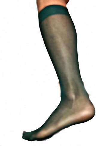 Goobester Men Formal Wear Sheer Suit Men Transparent Thin Business Tube Dress Socks in Saudi Arabia