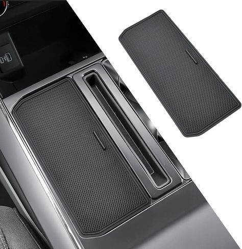 Center Console Organizer Hidden Storage Cover Compatible with Ford F-150 2021 2022 2023 2024 2025 2026 Accessories, 2021-2026 F150 Driver Side Pocket Insert Panel (Without Console Shifter) in Saudi Arabia
