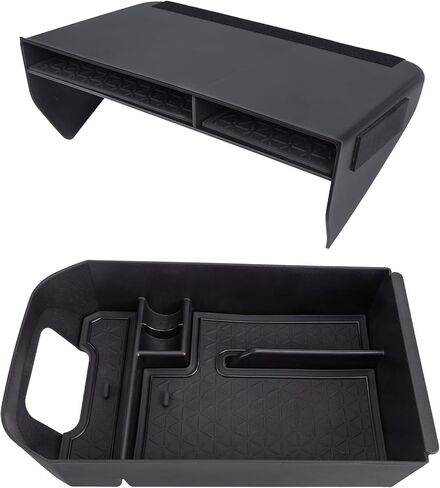 Center Console Organizer for Toyota RAV4 2019-2025, Armrest Tray Insert Storage Box for RAV4 Adventure/Hybrid/XLE/LE/Limited/TRD Off-Road/Premium/XLE Premium, ABS Plastic, 2 Pcs in Kuwait