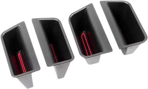 صندوق تخزين 4 قطع لمقبض الباب لسيارة Ford Explorer - مقاس مخصص، منظم أقصى، سهل التركيب، مادة ABS متينة، مثالي لملحقات موديلات Ford Explorer 2020-2024 in Kuwait