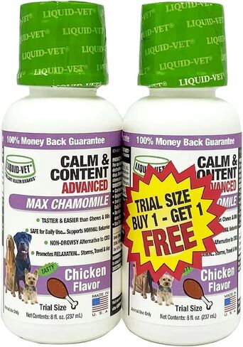 Liquid-Vet من Reliant Health Brands K9 تركيبة متقدمة للهدوء والمحتوى، 8 أونصة، عبوتين، دجاج in Kuwait