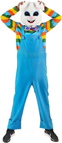 EraSpooky Easter Bunny Costume for Adults Funny Rabbit Costume with Plush Bunny Mask Easter Mascot in Saudi Arabia