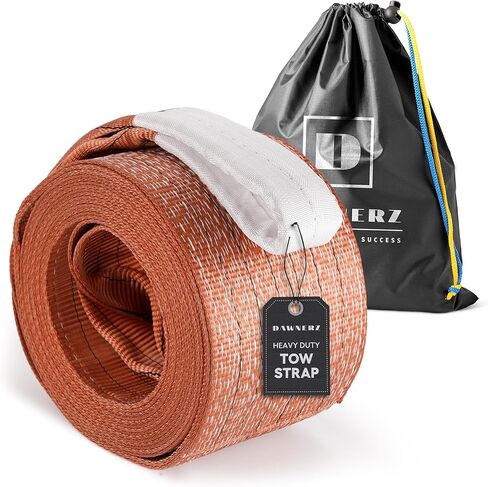 Recovery Tow Strap Heavy Duty 20 ft 100000 lbs Minimum Break Strength - Tow Rope 6 m 55 US Tons for Trucks and Buses in Saudi Arabia
