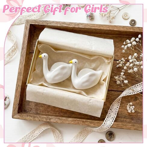 2 قطعة صينية مجوهرات أوزة سخيفة أطباق حلية حامل حلقة سيراميك وعاء حلية صغير ديكور لطيف ديكور غرفة أوزة سخيفة ملحقات الغرور للخواتم والأقراط والقلائد ومفاتيح الساعة in Kuwait