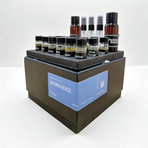 مجموعة صنع عطور فريش - اصنع عطرك الخاص باستخدام 18 مكونًا عطريًا وزجاجات رذاذ وقطرات و3 وصفات. ابتكر روائح ذكورية فاخرة مع روائح طازجة من الأوزون والمائية in Saudi Arabia