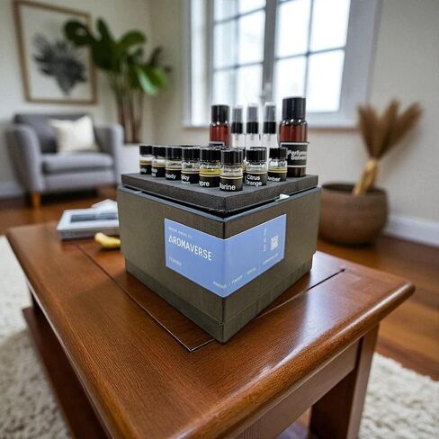مجموعة صنع عطور فريش - اصنع عطرك الخاص باستخدام 18 مكونًا عطريًا وزجاجات رذاذ وقطرات و3 وصفات. ابتكر روائح ذكورية فاخرة مع روائح طازجة من الأوزون والمائية in Saudi Arabia