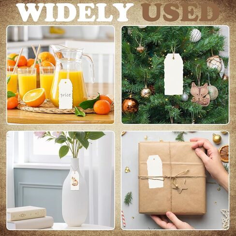 60Pcs Blank Irregular Torn Edge Effect Hang Tag, Vintage Gift Tags with String, Craft Paper Watercolor Gift Tags Decor for DIY Birthday Wedding Decoration Gift Arts & Craft in Saudi Arabia