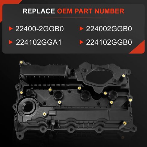 Engine Valve Cover Fit for Hyundai Santa Fe 2019-2020/Santa Fe Sport 2016-2018/Sonata 2015-2019/Tucson 2015-2018/Kia Optima 2016-2020/Sorento 2015-2020 2.0L & 2.4L, Relace 22400-2GGB0 224002GGB0 in Saudi Arabia
