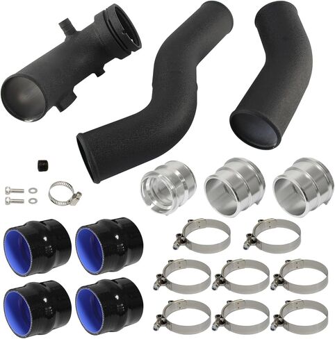 توربو التبريد كمية تهمة الأنابيب عدة ل BMW F20 F30 F31 N20 320i 328i 125i 128i 420i 428i N26 2.0L 2012-2018 أسود in Kuwait