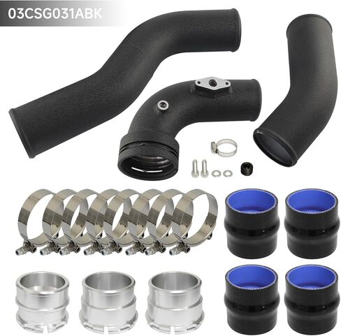 توربو التبريد كمية تهمة الأنابيب عدة ل BMW F20 F30 F31 N20 320i 328i 125i 128i 420i 428i N26 2.0L 2012-2018 أسود in Kuwait