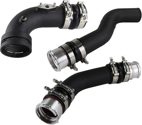 توربو التبريد كمية تهمة الأنابيب عدة ل BMW F20 F30 F31 N20 320i 328i 125i 128i 420i 428i N26 2.0L 2012-2018 أسود in Kuwait