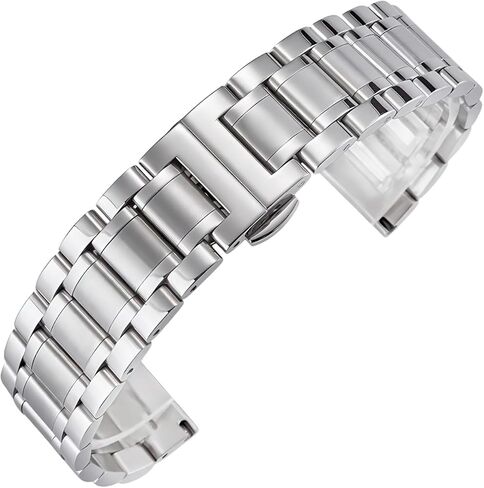Watch Band Solid Link Bracelet Replacement For Omega Speedmaster Stainless Steel 18/20/22Mm in Saudi Arabia