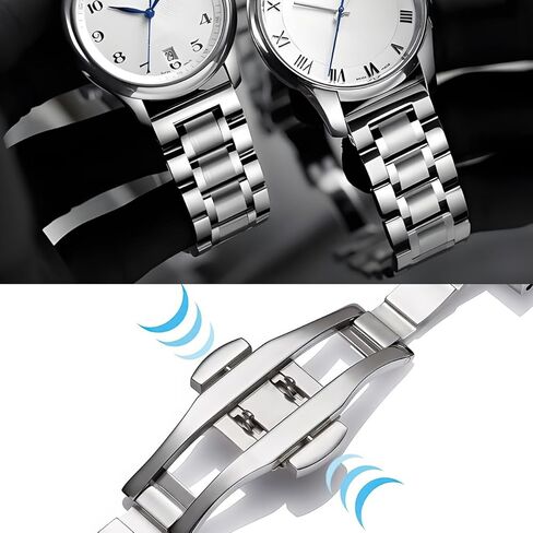 Watch Band Solid Link Bracelet Replacement For Omega Speedmaster Stainless Steel 18/20/22Mm in Saudi Arabia