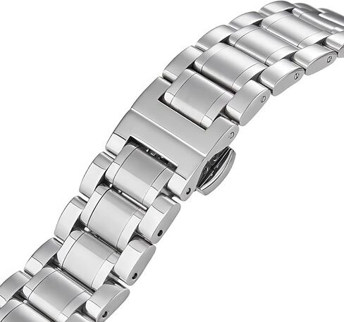 Watch Band Solid Link Bracelet Replacement For Omega Speedmaster Stainless Steel 18/20/22Mm in Saudi Arabia