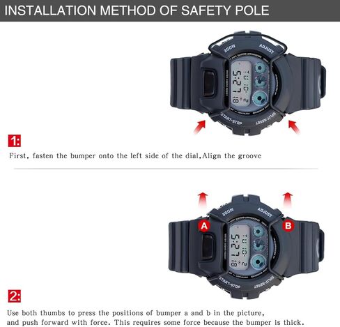 Stainless Steel Watch Screen Protection Bumper - Compatible with DW-6900 Series in Saudi Arabia