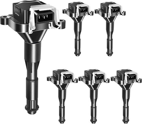 UF354 Ignition Coil Pack Fits for BMW E46 E39 330ci 328i 525i 528i 330i 323i 325i 325ci 325xi 530i Z3 X5 M3 1998 1999 2000 2001 2002 2003,L6 2.0L 2.2L 2.5L 2.8L 3.0L 3.2L, Set of 6 in Saudi Arabia