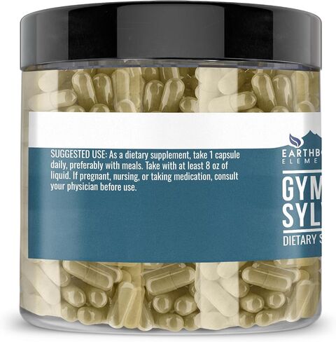 Earthborn Elements Gymnema Sylvestre 200 Capsules, Pure & Undiluted, No Additives in Kuwait