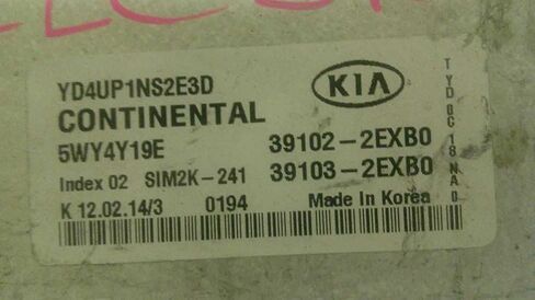 Engine ECM Control Module 1.8L Fits 2014 14 Compatible with KIA Forte 39103-2EXB0 391032EXB0 in Saudi Arabia