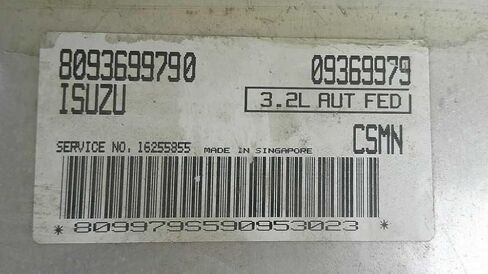 98-99 Passport Engine ECM Control Module 3.2L at 16255855 8093699790 09369979 in Saudi Arabia