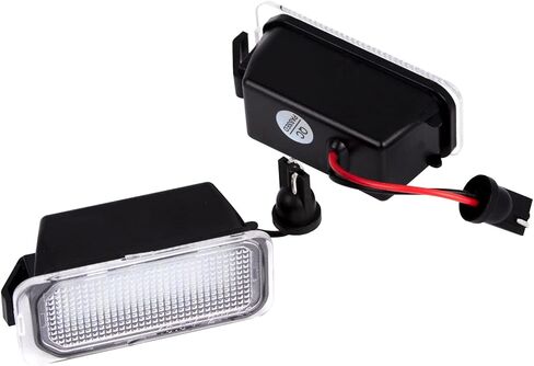 x xotic tech Pair LED License Plate Light Lamps Error Free Compatible with Ford Edge CMAX Ranger or Jaguar XJ XF, 18-SMD Xenon White (Replace Part# 6M2Z13550A 6M2Z-13550-A C2D16179 FO2875100) in Saudi Arabia
