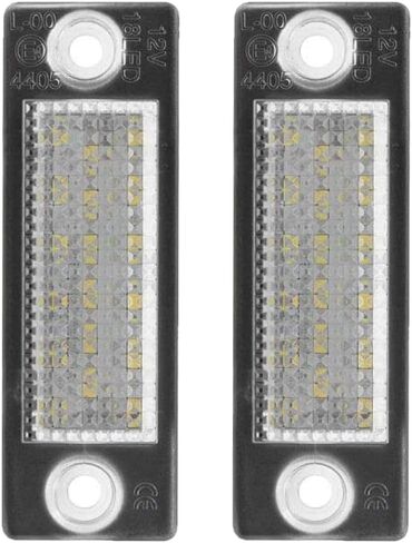 License Plate Lamp Tail Light Clear Lens, 18-LEDs License Plate Light Tag Lamp, 2005-2010 Compatible with Volkswagen Compatible with VW Compatible with Jetta in Saudi Arabia