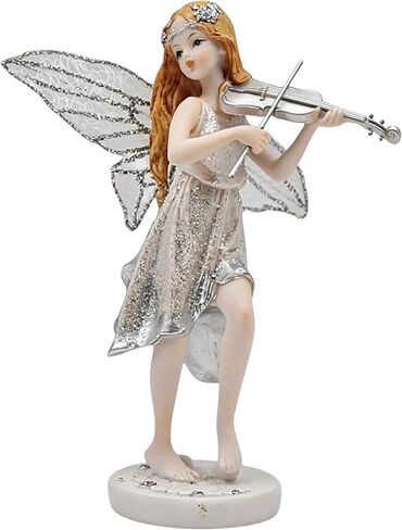 Comfy Hour Butterfly Fairy Playing Violin Figurine, Collectible for Home Decoration, Fairyland Collection in Kuwait
