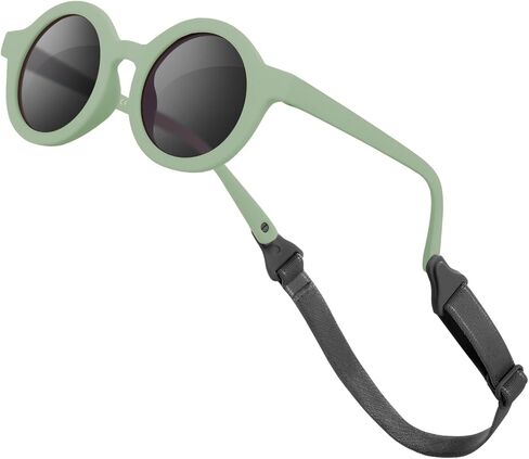 Baby Sunglasses with Strap Polarized Flexible UV400 for Infant Toddler Boys Girls Age 0-36 Months in Kuwait