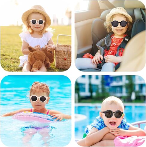 Baby Sunglasses with Strap Polarized Flexible UV400 for Infant Toddler Boys Girls Age 0-36 Months in Saudi Arabia