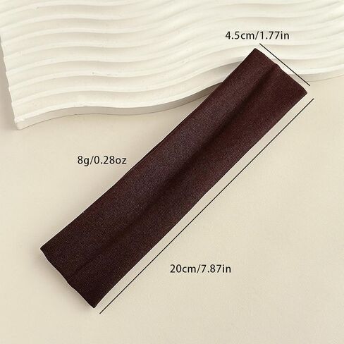 Headbands for Women, 7 Pack Stretchy Non-Slip Cotton Hair Bands, Soft Fabric Headbands for Sports, Workout, Yoga, Running & Daily Wear in Saudi Arabia