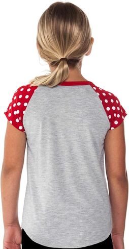 Disney Youth Girls Minnie Peeking Pocket Tee Grey Medium in Saudi Arabia