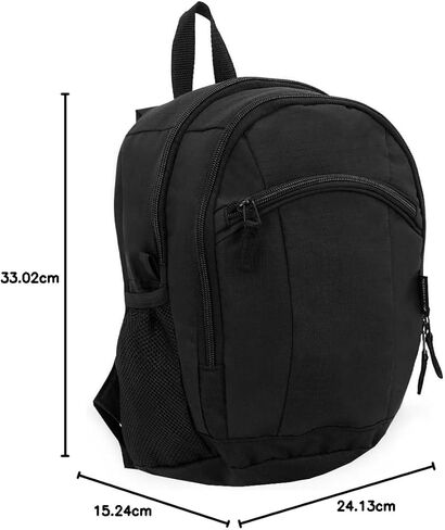 Everest Deluxe Small Backpack, Black, One Size in Saudi Arabia