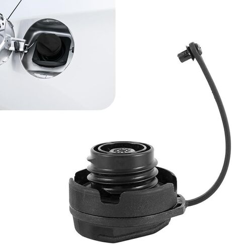 Fuel Cap for VW Golf Jetta Passat Audi A1 A2 A3 A4 A6 A8 Skoda Octavia, Leak Prevention Fuel Cap Replacement OE#1J0201550A (Black) in Saudi Arabia