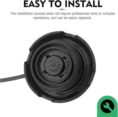 Fuel Cap for VW Golf Jetta Passat Audi A1 A2 A3 A4 A6 A8 Skoda Octavia, Leak Prevention Fuel Cap Replacement OE#1J0201550A (Black) in Saudi Arabia