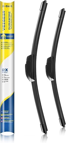 26 بوصة - 2 حزمة شفرات ممسحة الزجاج الأمامي لسيارتي العالمية J / U هوك الجبهة OEM جودة استبدال شفرات السيارات 2 حزمة in Kuwait