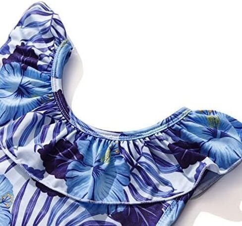 Toddler Girl Tropica Dress Hawaii Pineapple Palm Leaves Print Ruffle Outfits Summer Clothes 2-8Y in Saudi Arabia