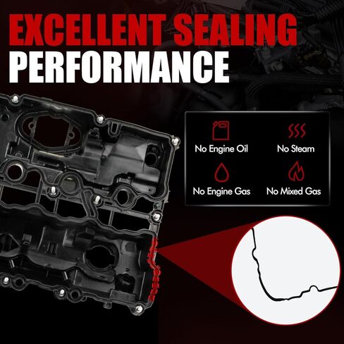 غطاء صمام MITZONE متوافق مع 2014-2020 Mini Cooper 2016-2020 Cooper Clubman 2017-2020 Cooper Countryman، 2018-2019 BMW 318i 118i L3 1.5L، استبدل 11127611277 بحشية ومسمار in Saudi Arabia