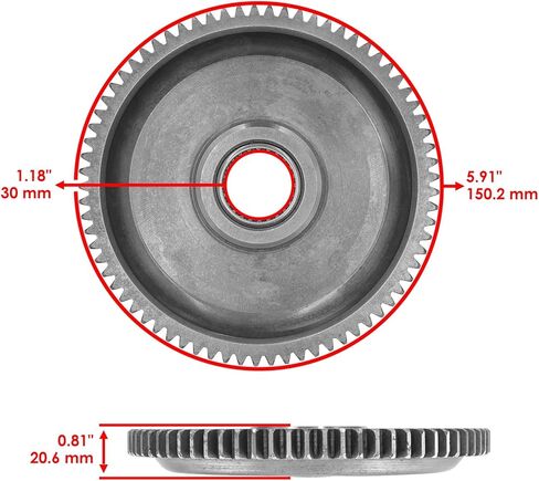 بديل لـ Gear المهمل لـ Arctic Cat 375 2X4 4X4 2002/400 2X4 4X4 2003-2008 Mod-C26C-34348 in Saudi Arabia