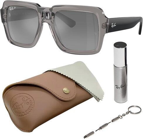 نظارات شمسية Ray-Ban RB4408 MAGELLAN BIO-BASED مربعة الشكل للرجال والنساء مع مجموعة نظارات RAYBAN الرسمية in Saudi Arabia